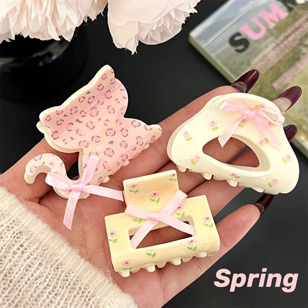 Cute Sweet Bow High Sense Hair Clip Hairpin