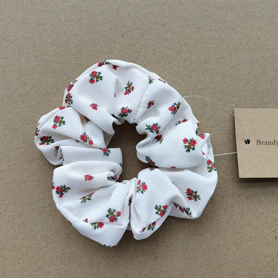 Best Plaid Print Large Intestine Ring Women's Hair Tie