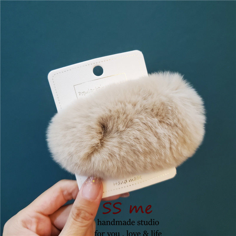 Women's Fashion Super Cute Plush Hair Clip