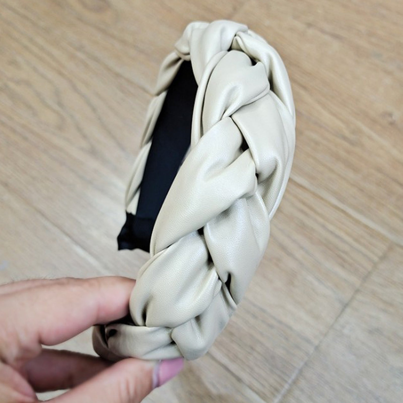European and American Leather Twist Braid Headband
