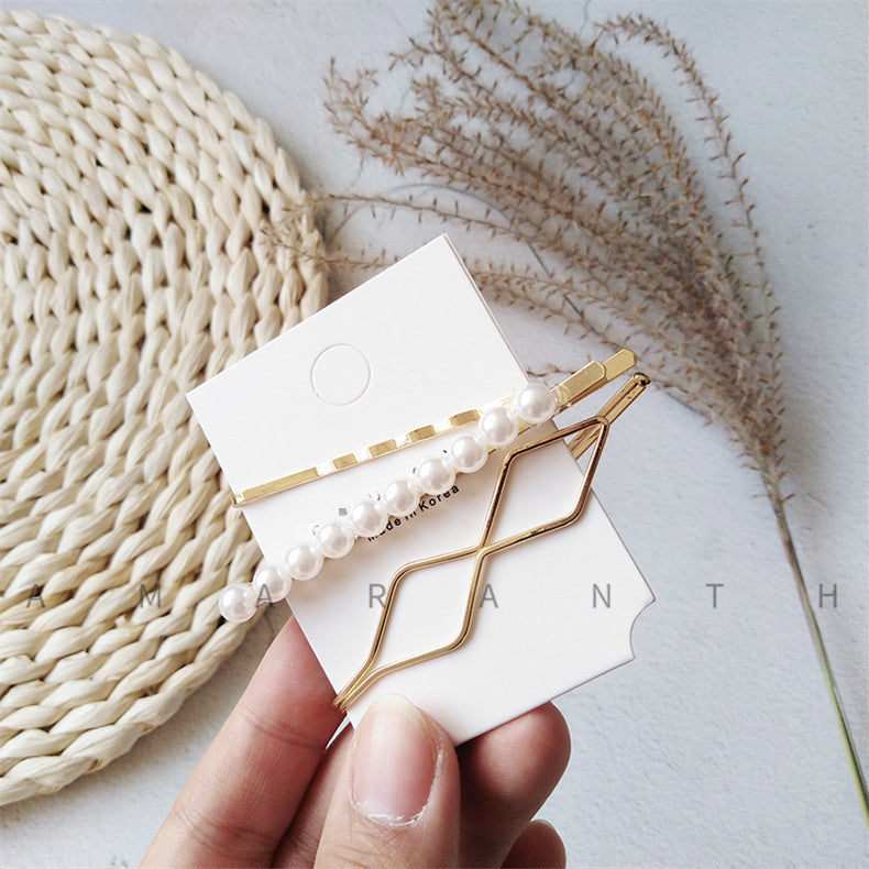 Braided Pearl Hair Clip