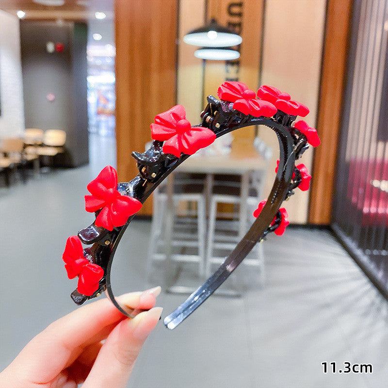 Summer Children's Hairpin Headband Girl Baby Press Hairband Braided Hair Clip