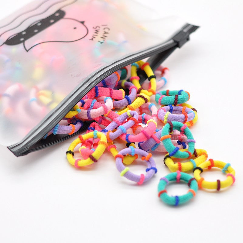 Pure Color Simple Children's Towel Hair Ring