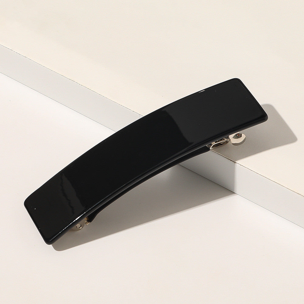 Retro Square Shape Grabbing  Acetate Sheet Spring Chuck Hair Clip