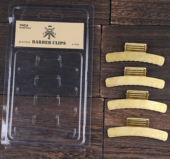 Retro oil head clip Hair locating clip side temple clip