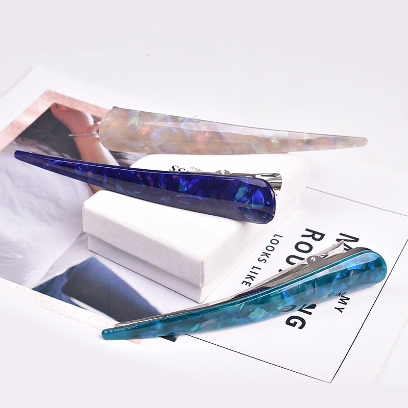 Acrylic hair accessories with long horn clip