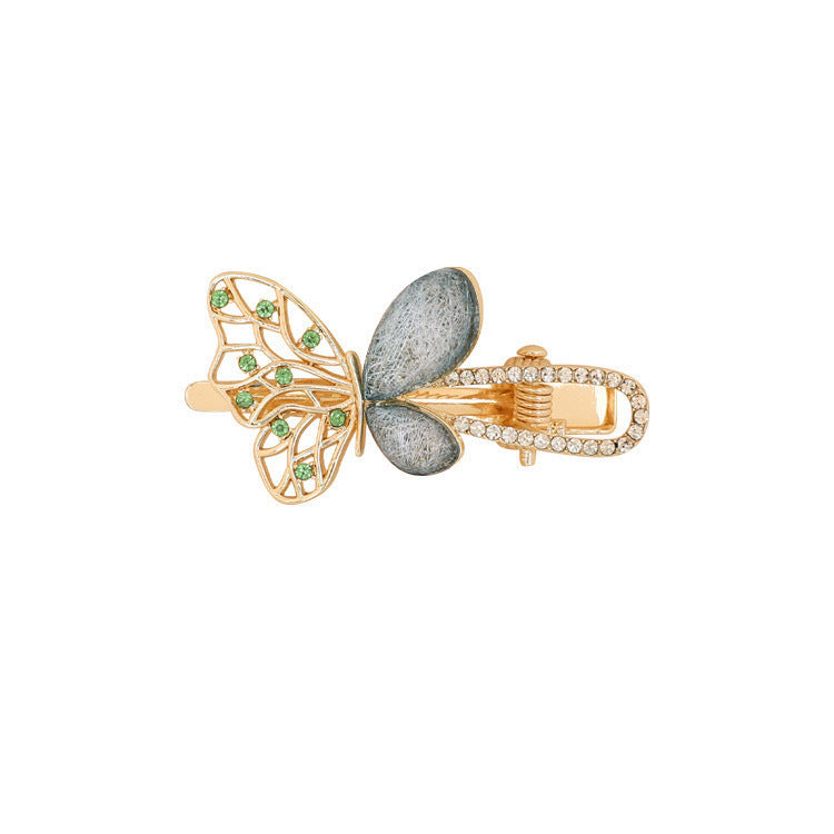 Opal Butterfly Barrettes Super Fairy Mini Side Bang Clip Forehead Broken Hair Little Clip