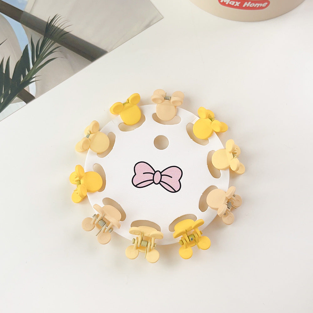 New Children's Barrettes 10 PCs Colorful Cartoon Baby Small Jaw Clip Bangs Broken Hair Princess Hairstyle Mini Hairpin