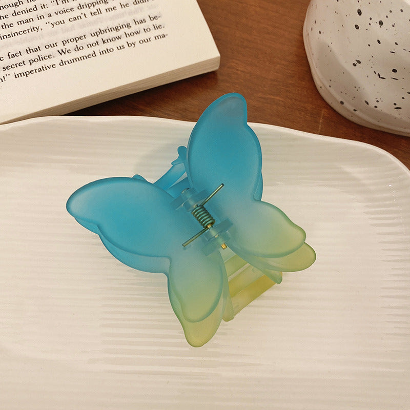 Best Color Frosted Gradient Butterfly Hair Clip Hair Claws