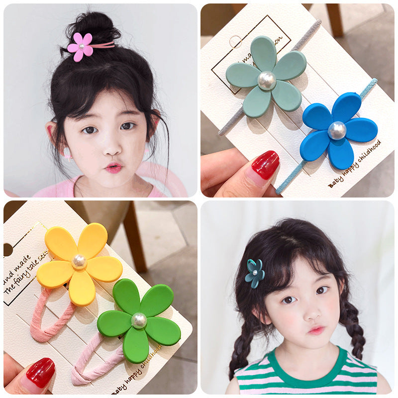 Children's Hair Clip Flower Hair Clip Cute Hair Rope