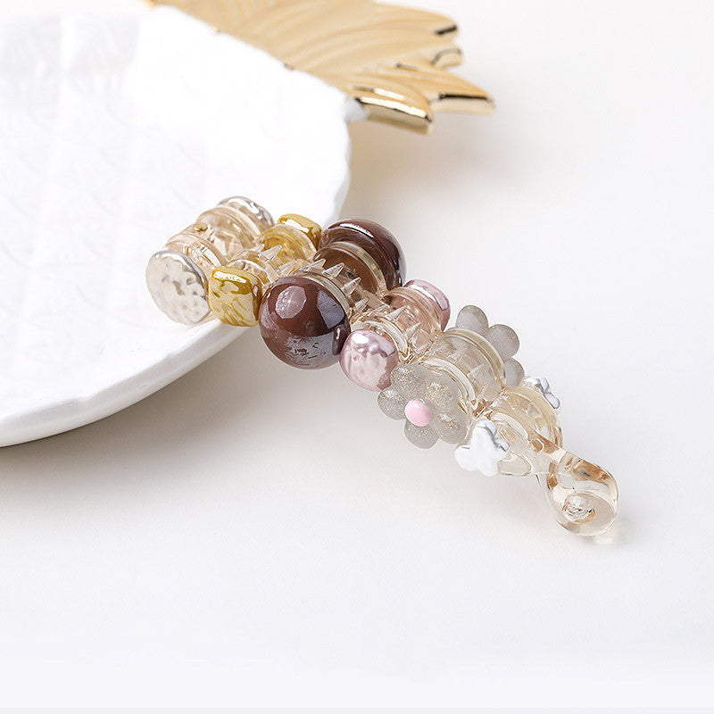 South Korean color clip with banana hair clip