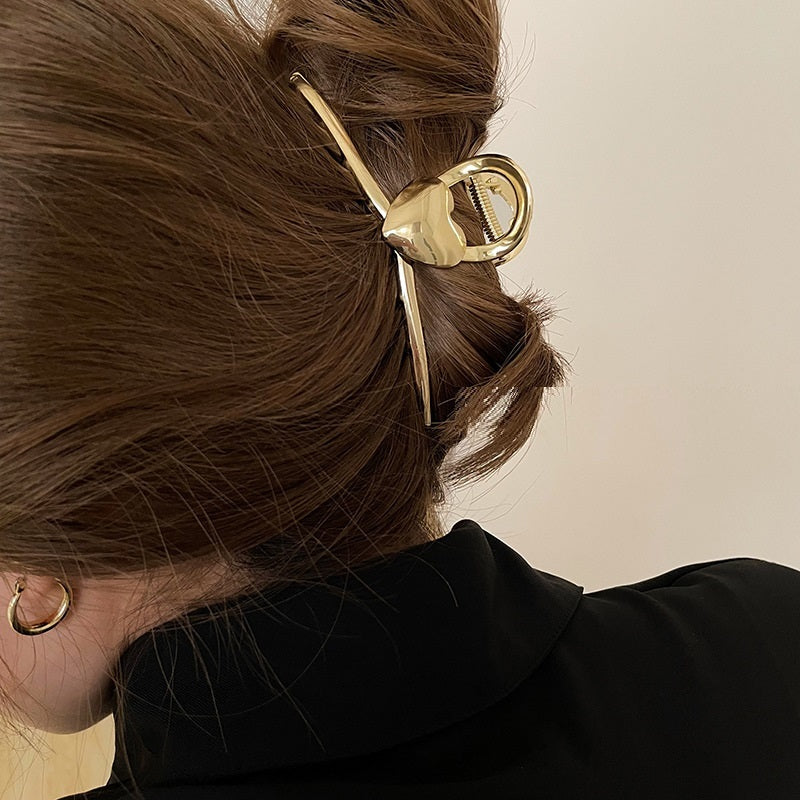 Smooth Love Large Silver Clip Hair Accessories