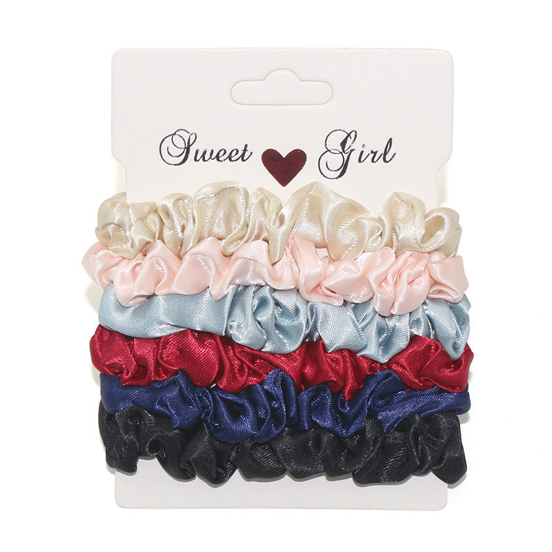 Flannel large intestine hair ring set