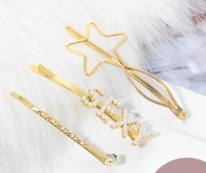Adult hair pin female word clip Liu Haihai clip