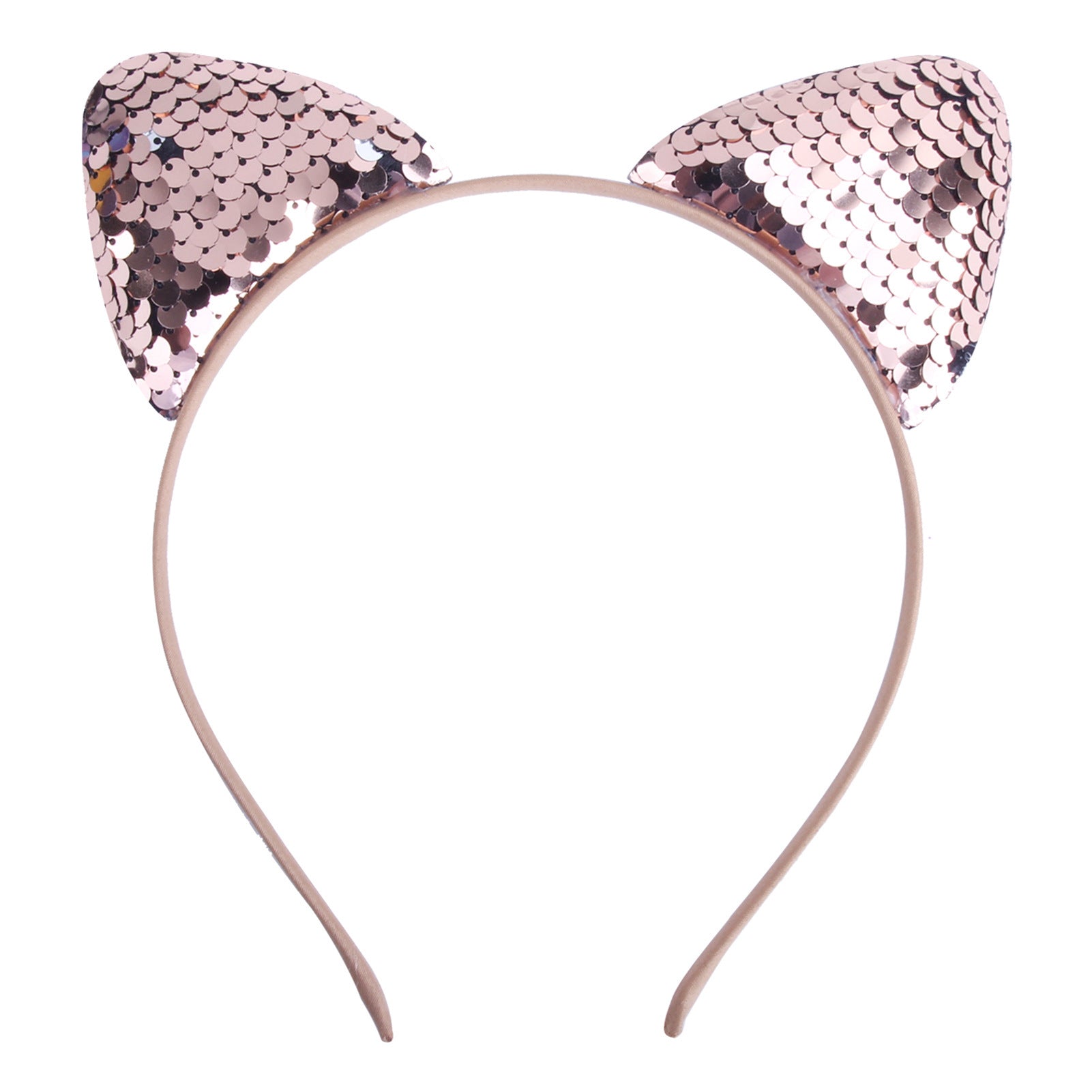 Quicksand Children's Cartoon Sweet Headband Hairpin Flip Scale Sequined Cat Ears Accessory