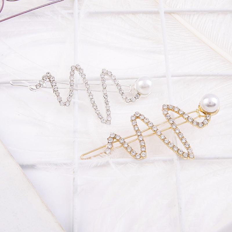 Pearl Word Clip Bangs Clip Hair Accessories
