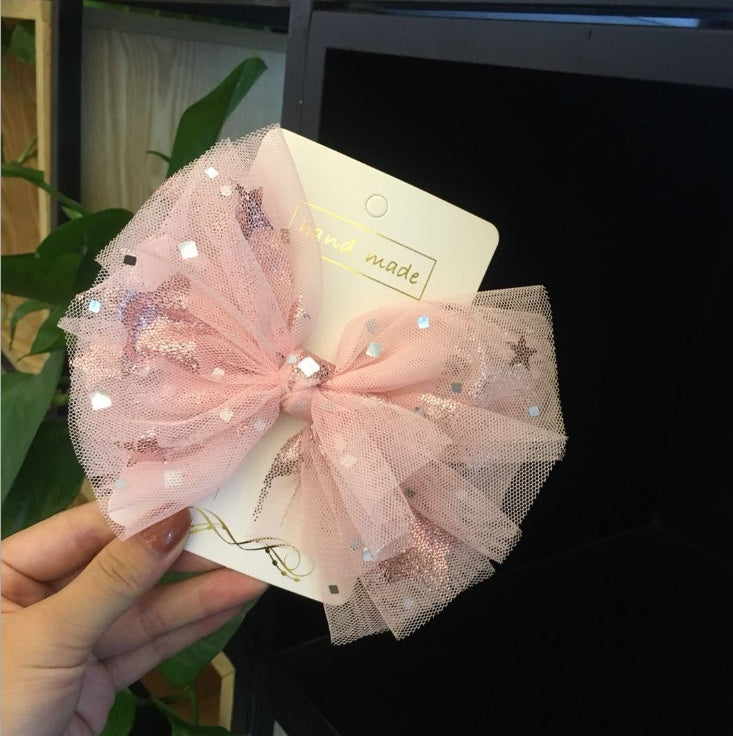 Korean Yarn Big Bow Hair Clip