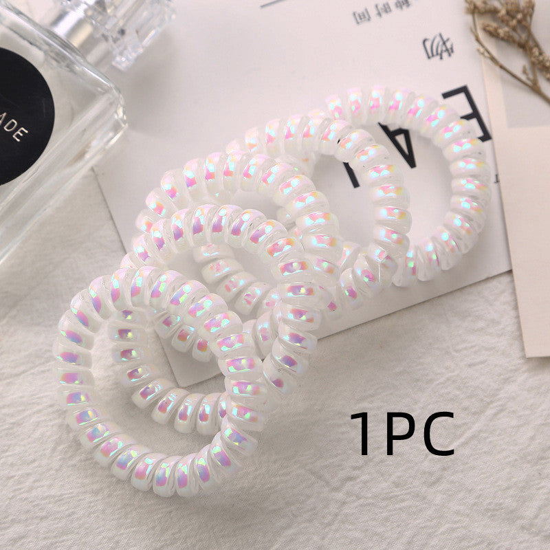 Shining Telephone Line Hair Ring Girl
