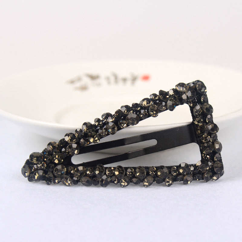 Diamond Colorful Crystals Rectangular BB Clip Break Hair Side Bang Clip