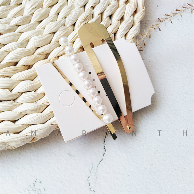Braided Pearl Hair Clip