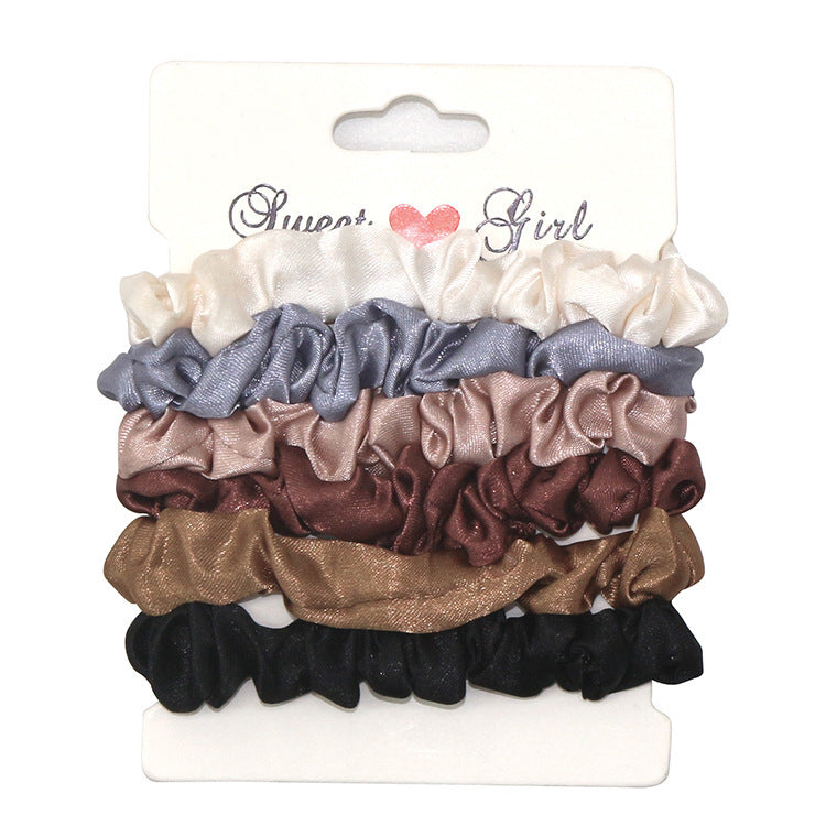 Flannel large intestine hair ring set