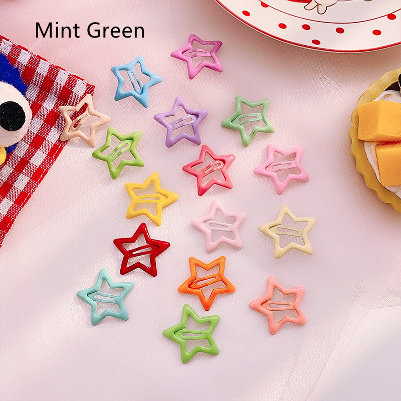 Candy Coloured Drip Stick Star Hair Clip