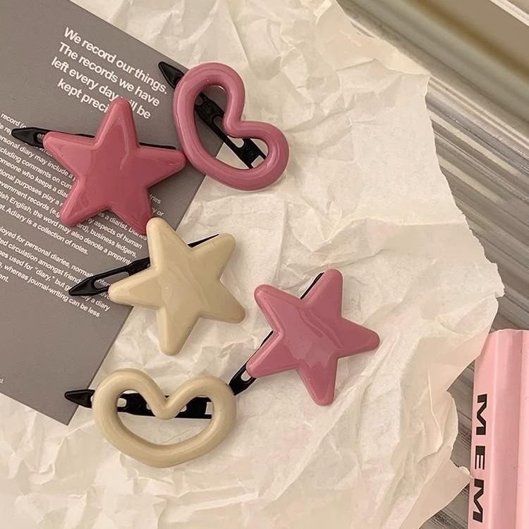 Heart Earrings For Girls Barrettes Cute And Sweet