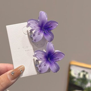 4cm Sweet Girl Plumeria Rubra Barrettes Female