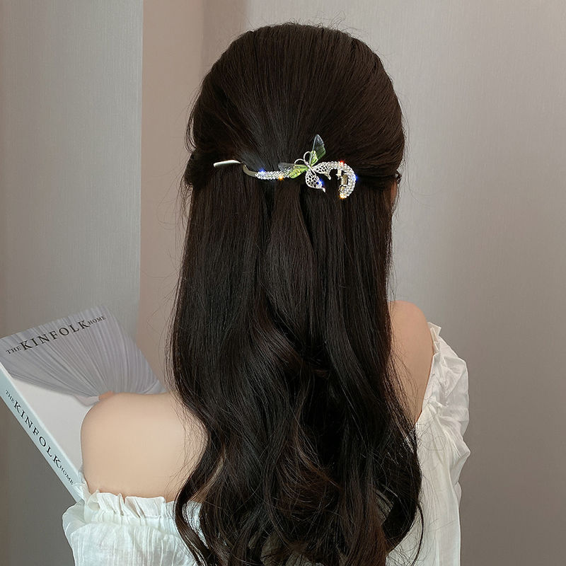 Best Women's Fashion Full Diamond Butterfly Hair Clip BB Clips
