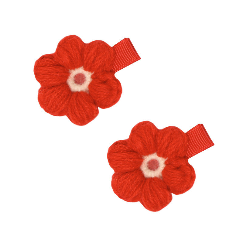 Children's Handmade Wool Knitted Hair Clip