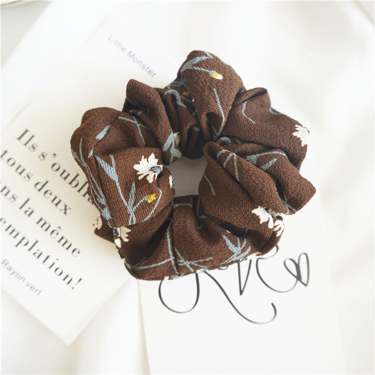Spring and summer chiffon large intestine circle hair ring women