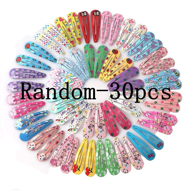 Paint Printing BB Clip Children's Broken Hair