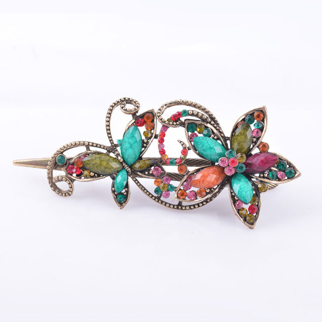 Best style retro resin butterfly dish hair clip