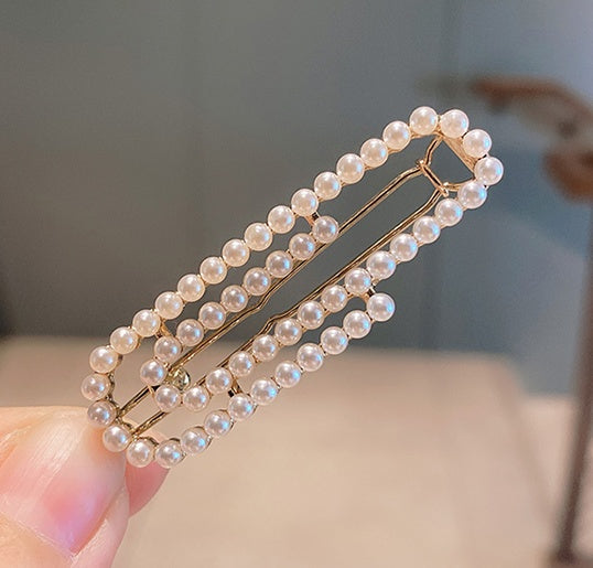 Pearl Hair Clip Set side barrette