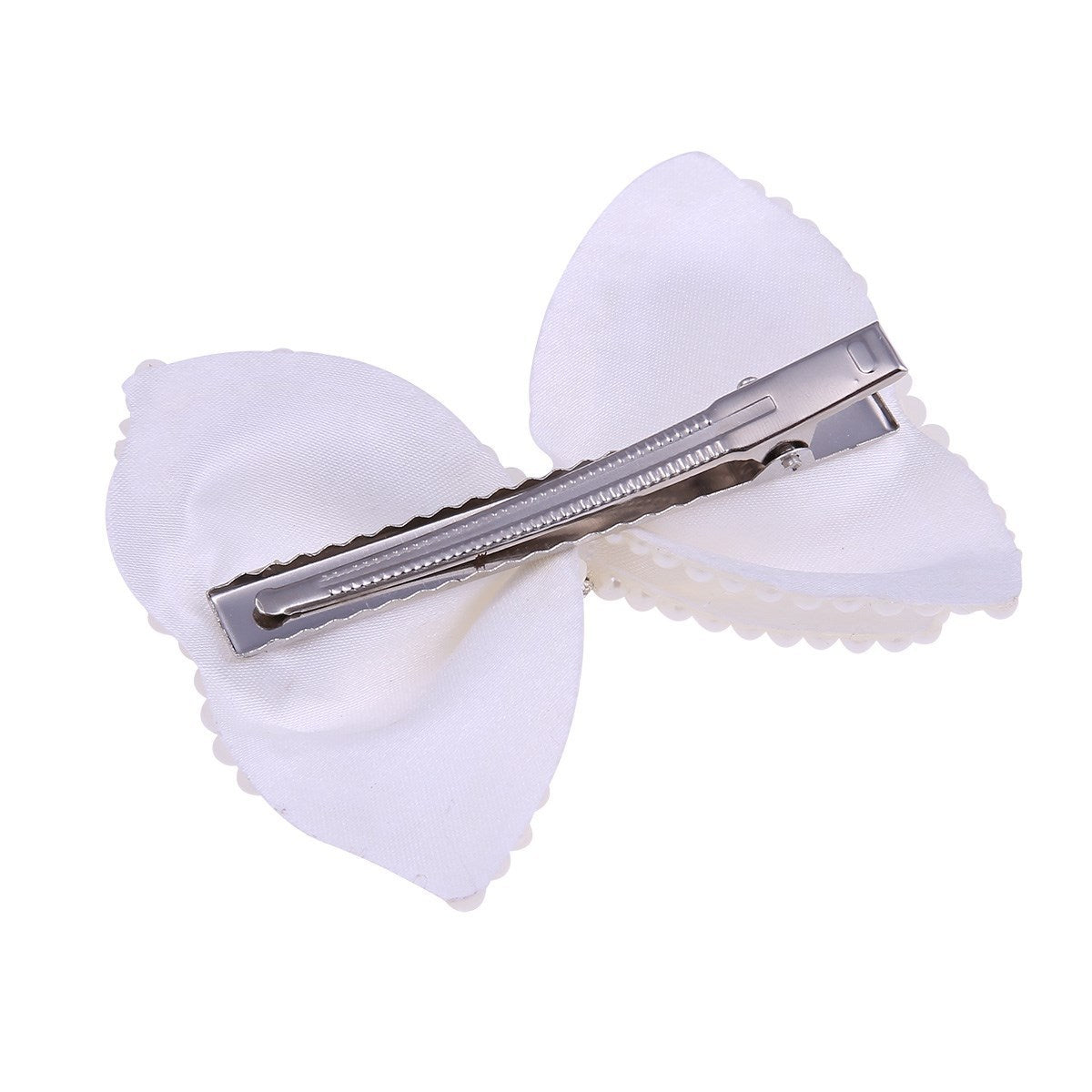 Bow Tiara Pearl Hair Clip