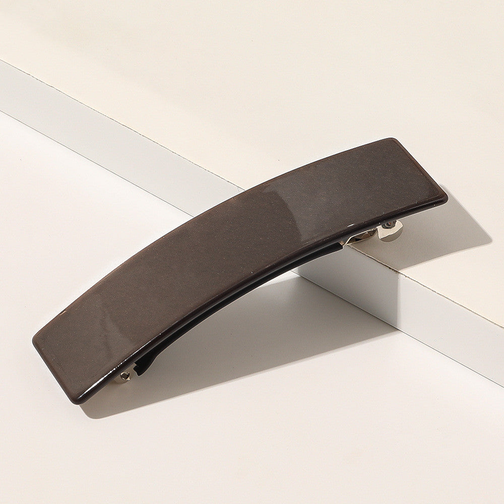 Retro Square Shape Grabbing  Acetate Sheet Spring Chuck Hair Clip