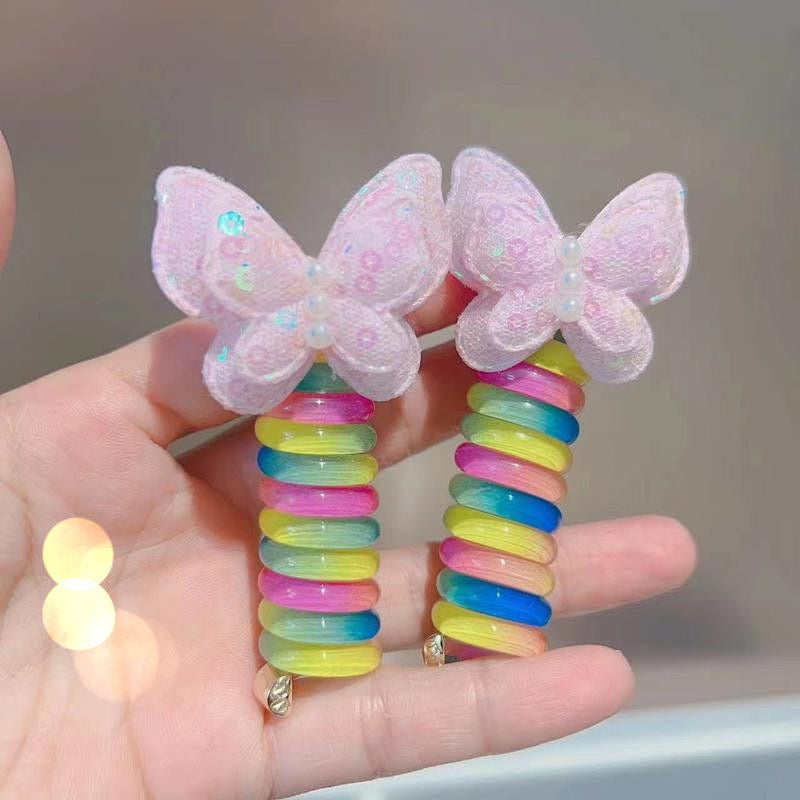 Cute Cartoon Colorful Hair Ring  Hair Accessories Rubber Band Hair Rope
