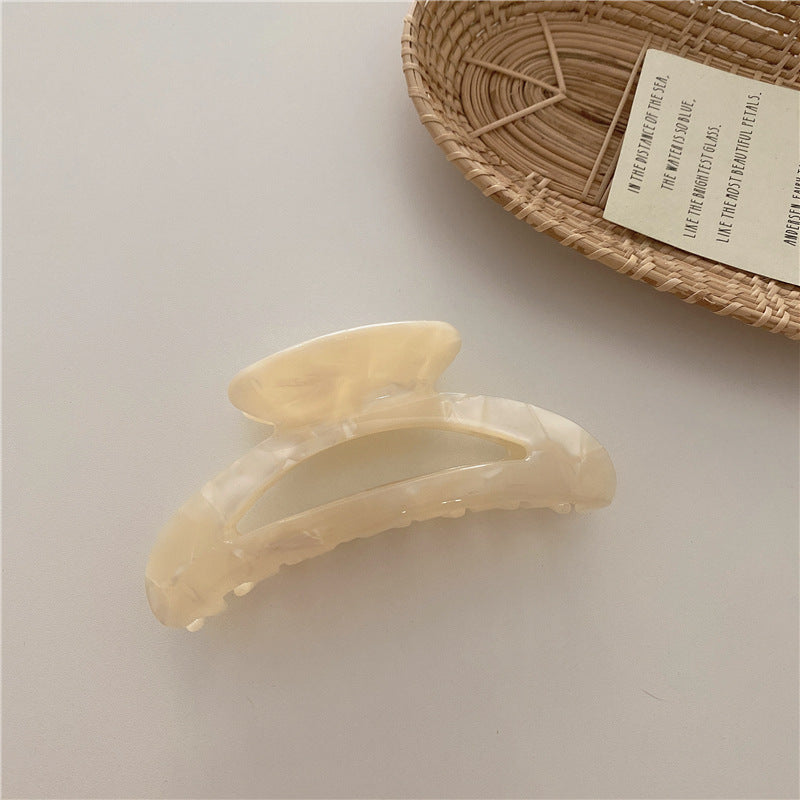 Retro Color Plate Bathing Hair Clip Behind The Head Of The Moon