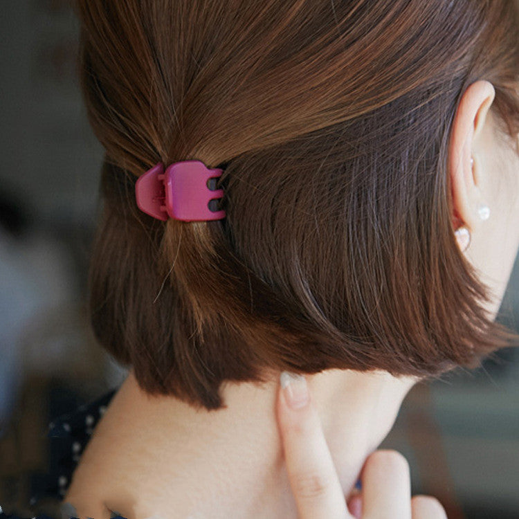 Simple Temperament Hair Clip Acrylic Frosted Medium And Small Clip Hair Clip