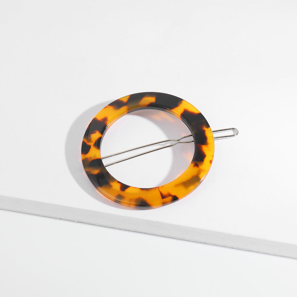Acrylic Hair Clip Acetate Sheet Marbled Temperament One-word Clip