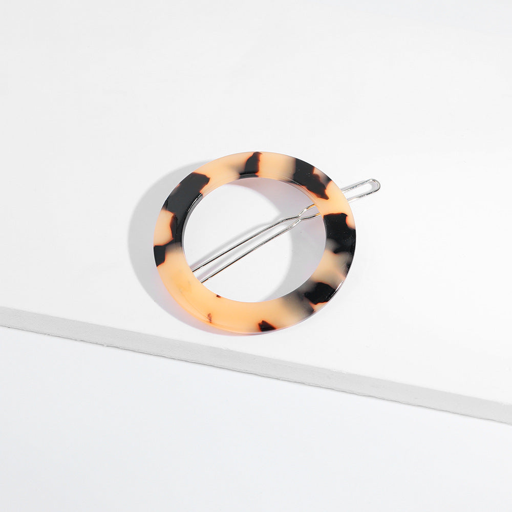 Acrylic Hair Clip Acetate Sheet Marbled Temperament One-word Clip