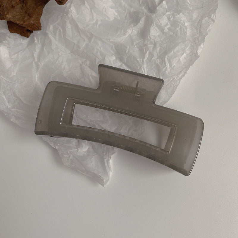 Temperament Rectangular Shark Clip Autumn and Winter Warm Color Plate Hair Catch