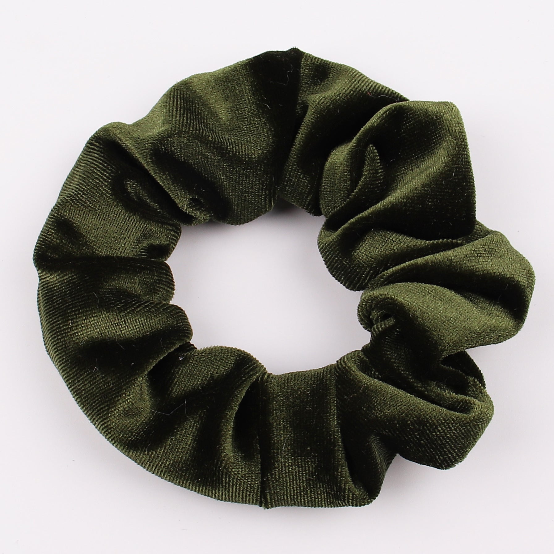 Fashion New Velvet Tencel Pocket wallet Hair Scrunchies Retro Zipper Large Intestine Elastic Hair Band