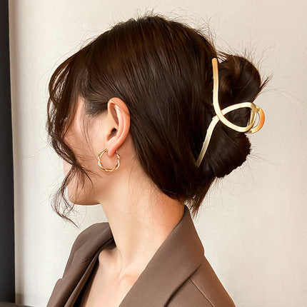 Best Fashion Alloy Metal Hair Claw Clip Grab Clip Hairpin All-match Hair Accessories