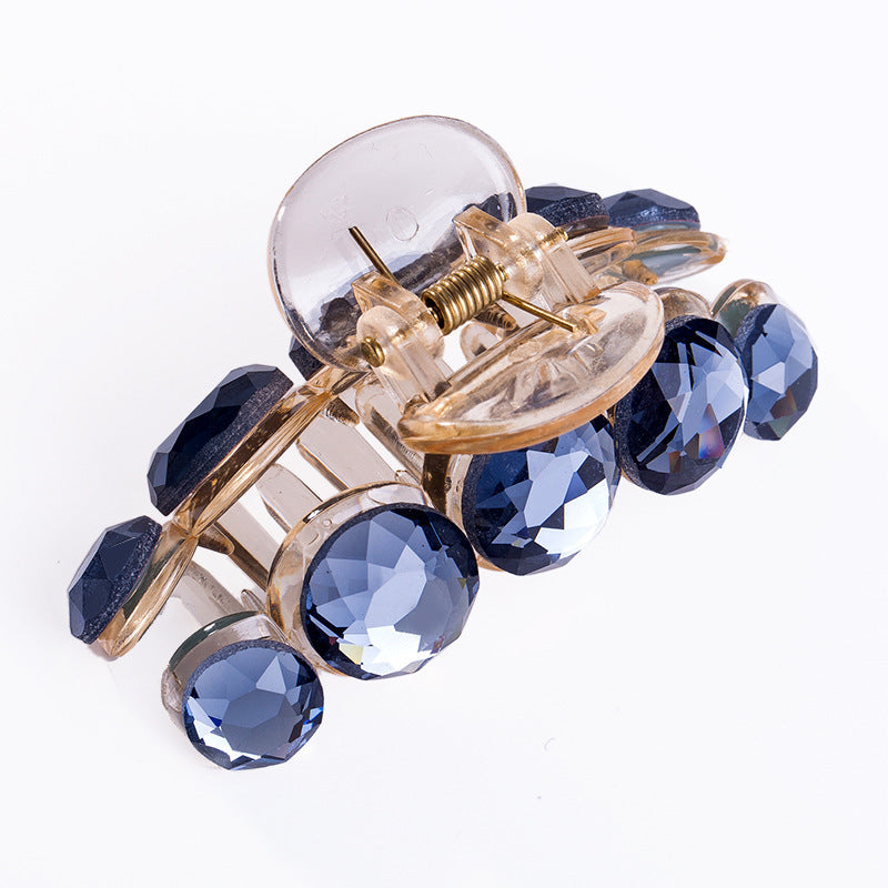 All-Match Rhinestone Plate Hair Hairpin Crystal Grab Clip