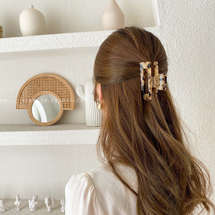 Elegant Temperament Exquisite Acetic Acid Clip Hair Claw