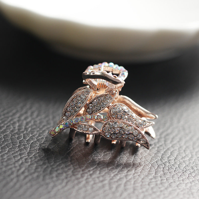 Trinket Plate Hair Top Clip Hair Catching Hairpin Rhinestone Hairpin Catching Card Catching Clip