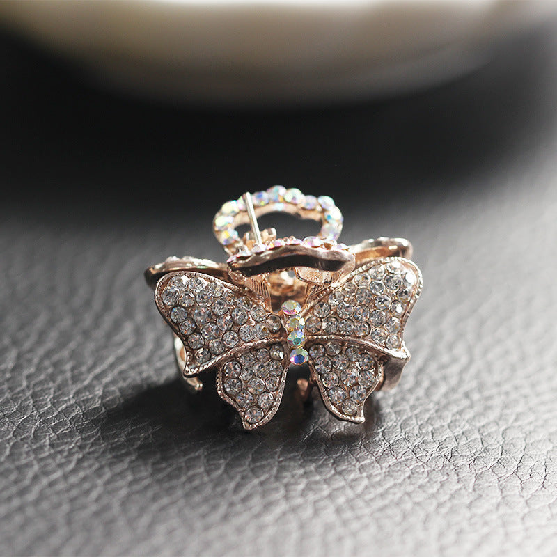 Trinket Plate Hair Top Clip Hair Catching Hairpin Rhinestone Hairpin Catching Card Catching Clip