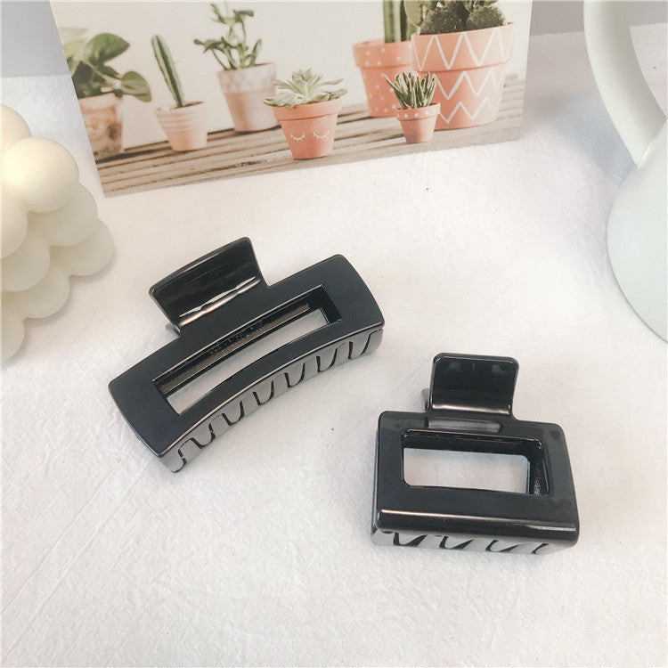 The New Spring And Summer Korean Version Of The Jelly Color Female Clip Pure Color Simple Wild Hair Clip Small  Square Shark Clip Hair Accessories