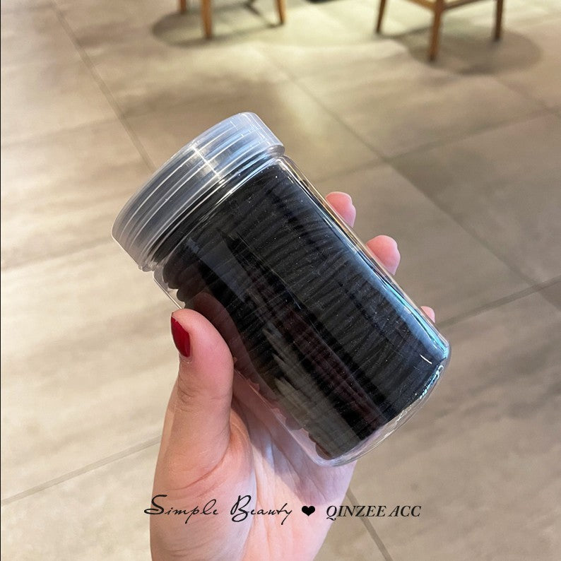 Candy Small Rubber Band High Elastic Leather Case Basic Hair Ring Simple Tie-up Hair Head Rope